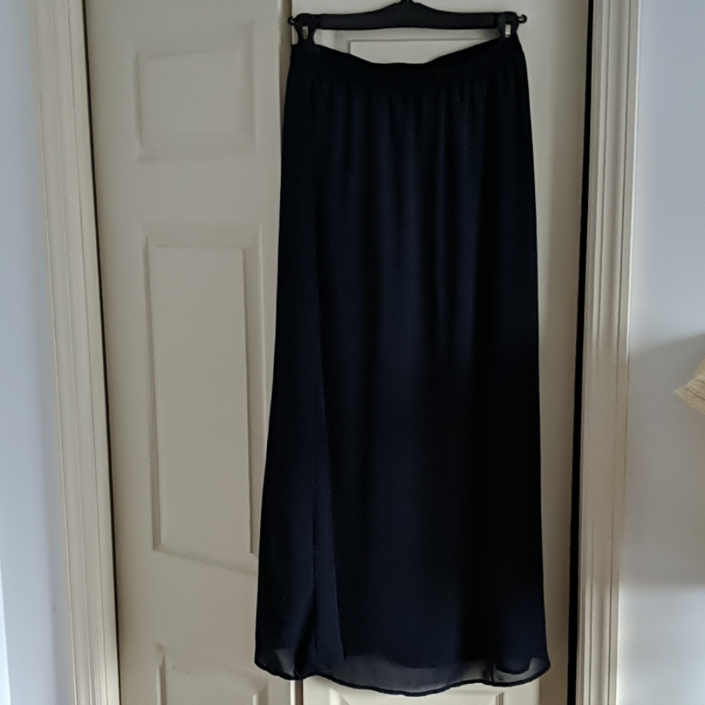 Navy blue maxi skirt